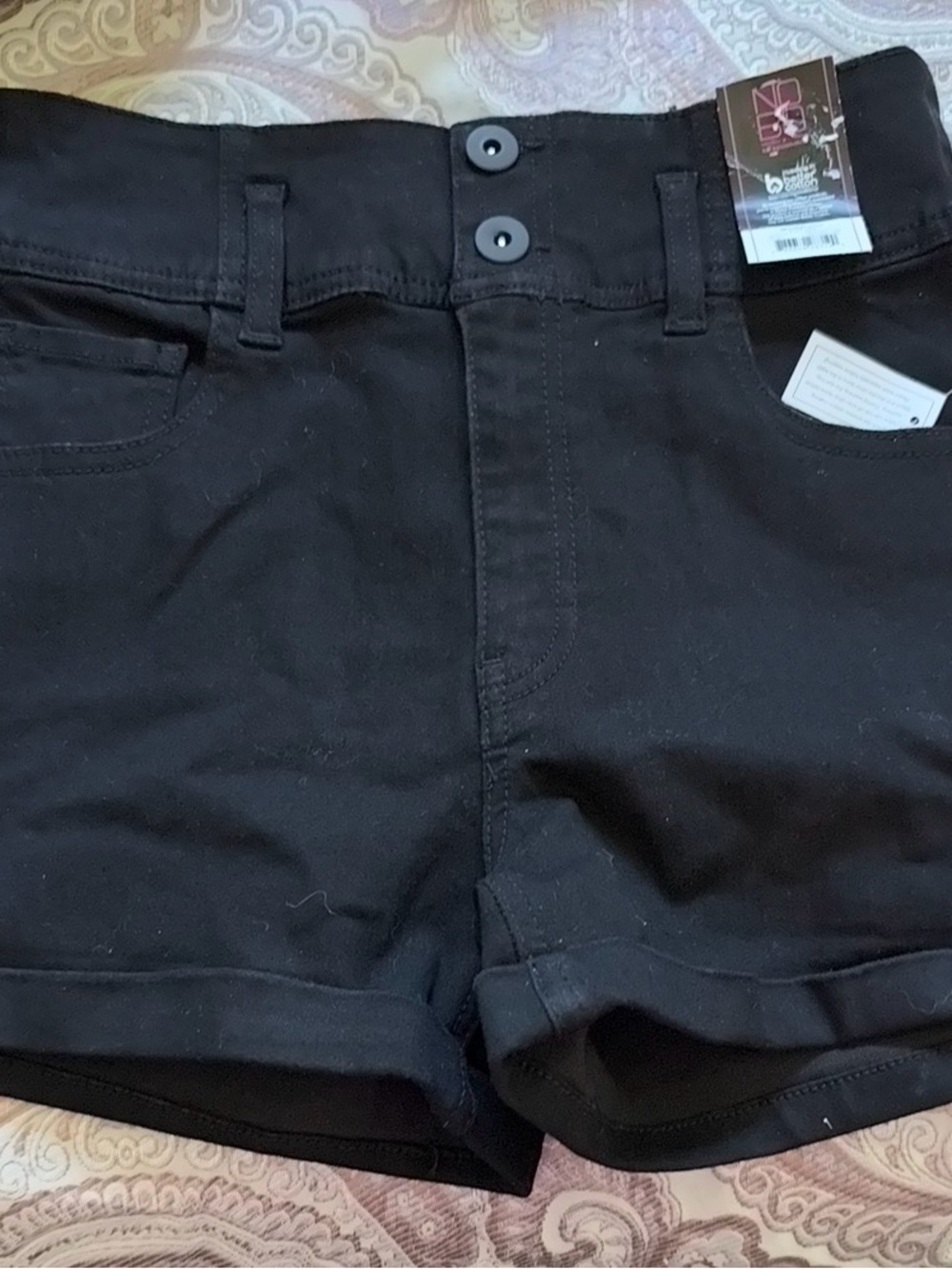 No Boundaries NB Corset Short Black Cotton NWT